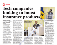 Tech Companies Looking to Boost Insurance Products.